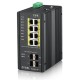 ZyXEL RGS200-12P Gestionado L2 Gigabit Ethernet (10/100/1000) EnergÃÂ­a sobre Ethernet (PoE) Negro RGS200-12P-ZZ0101F